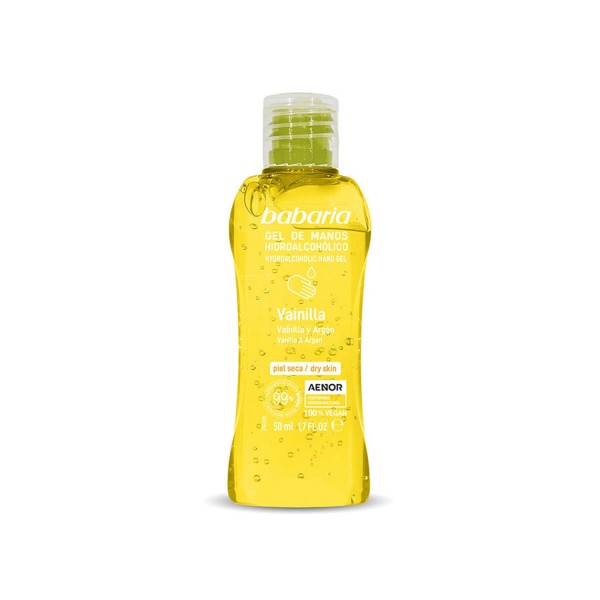 Babaria vainilla gel de manos hidro-alcoholico 50ml