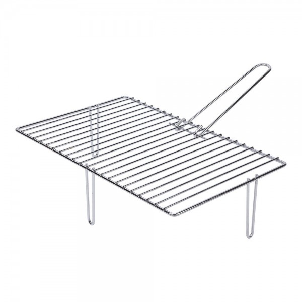 Parrilla con 3 patas para chimeneas 46,6 x 28 cm