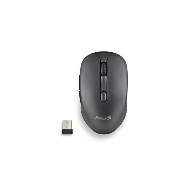 Ngs raton inalambrico recargable silencioso negro
