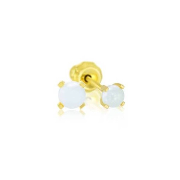 Inverness Pendiente Chapado Oro 24k 40c Solitari