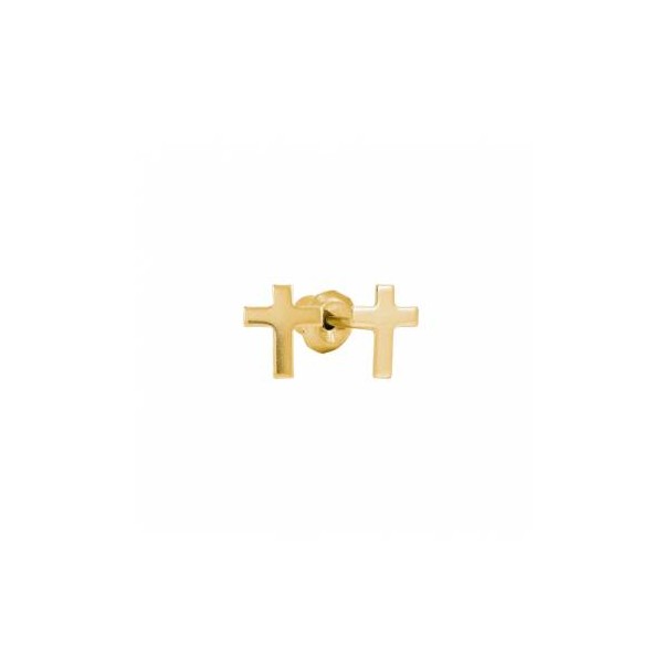 Inverness Pendiente 24k 38c Cruz Dorada 