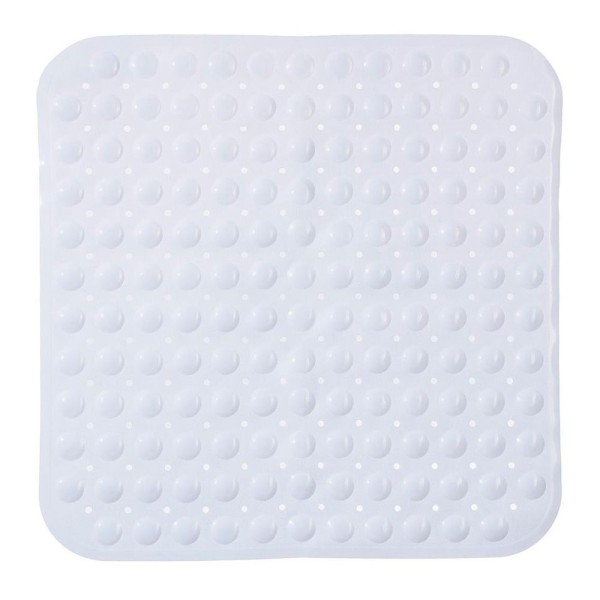 Alfombra de ducha cuadrada blanca 55 x 55 cm