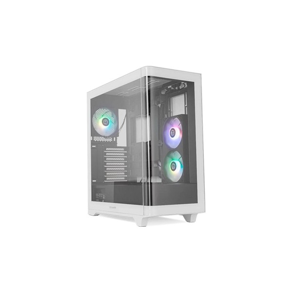 Nox semitorre hummer ether cristal curvo negro&bla